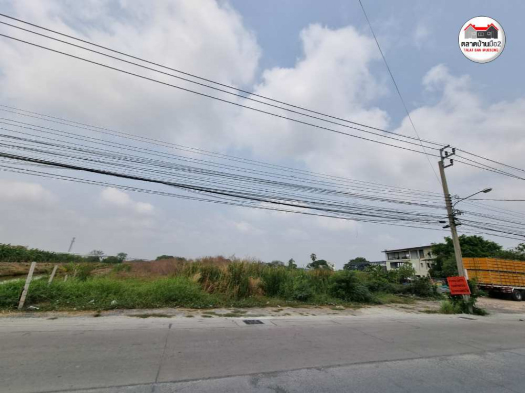 ขาย ที่ดิน ที่ดินเปล่าติดถนนซอยธนะสิทธิ์บางปลา 1900 ตรม. 4 ไร่ 3 งาน 45 ตร.วา .. รูปที่ 6