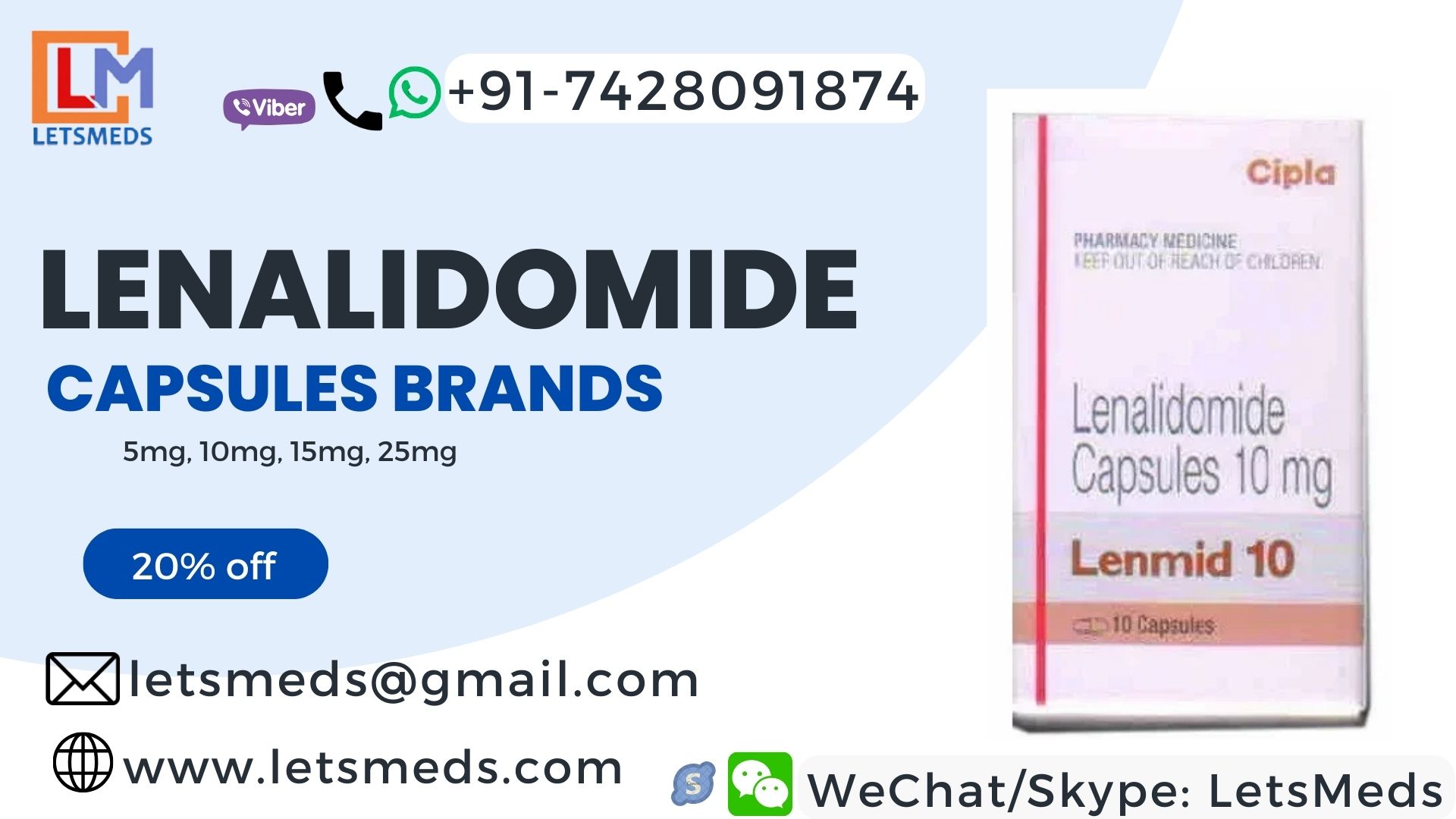 Purchase Lenalidomide 10mg Capsules at lowest Price Thailand รูปที่ 1