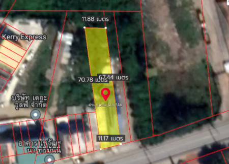 ขายที่ดินพร้อมสิ่งปลูกสร้างแปลงยาว 203 ตรว. เหมา 7 ล้านบาท ทำเลดี เปิดหน้าร้านค้าขายได้ อยู่หน้านิคมเกตเวย์ ใกล้ถนน 331 จ.ฉะเชิงเทรา รูปที่ 9