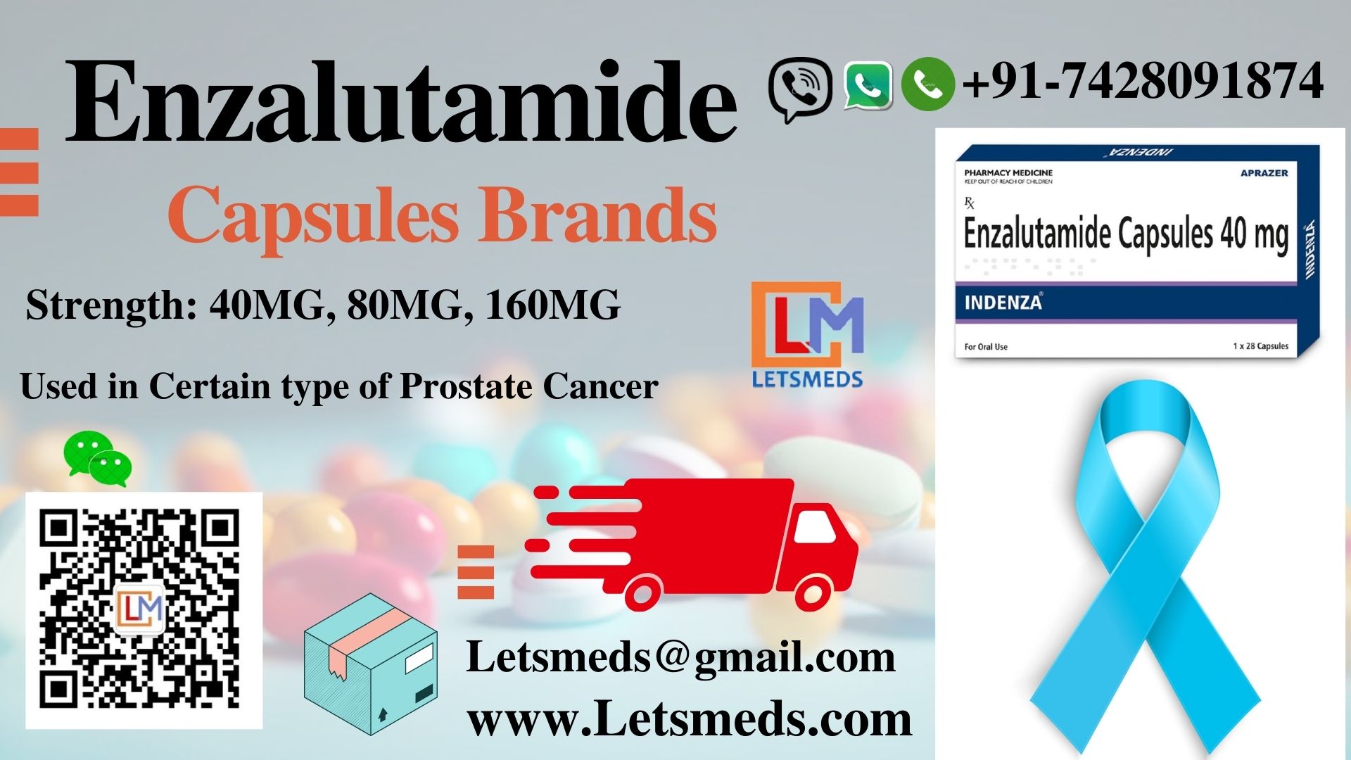Purchase Enzalutamide Capsules Brands Metro Manila Philippines  รูปที่ 1