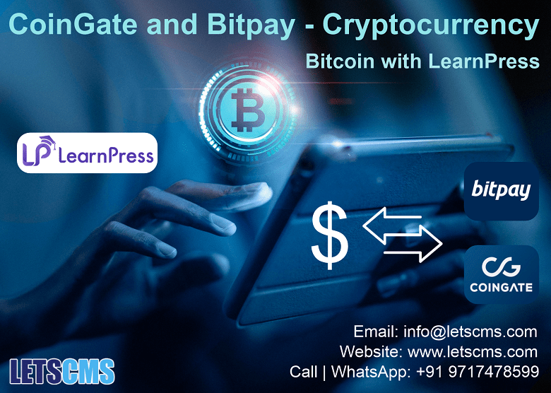 CoinGate และ Bitpay สำหรับเกตเวย์การชำระเงิน Cryptocurrency ใน Bitcoin ด้วย LearnPress รูปที่ 1