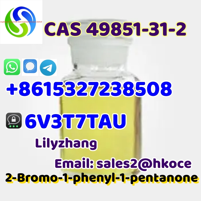 CAS 49851-31-2 2Bromovalerophenone 2Бромвалерофенон 2-BROMO-1-PHENYL-PENTAN-1-ONE รูปที่ 1