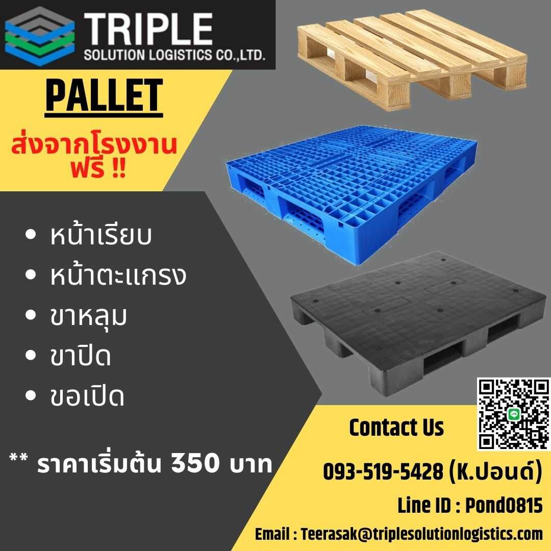 Pallet พาเลทวางสินค้าสำหรับการจัดเก็บสินค้าและขนส่ง รูปที่ 1