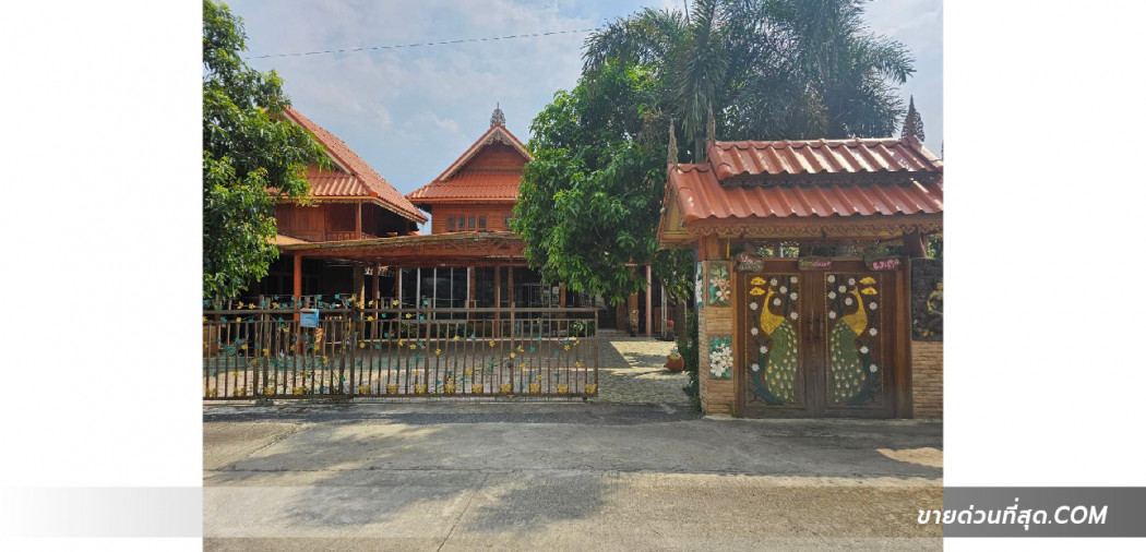 ขายบ้านเรือนไทย 2 ชั้น ใกล้วัดธรรมกาย ซ.คลองสาม 8-15 เนื้อที่ 208 ตร.ว. 2 งาน 8 ตร.วา รูปที่ 2