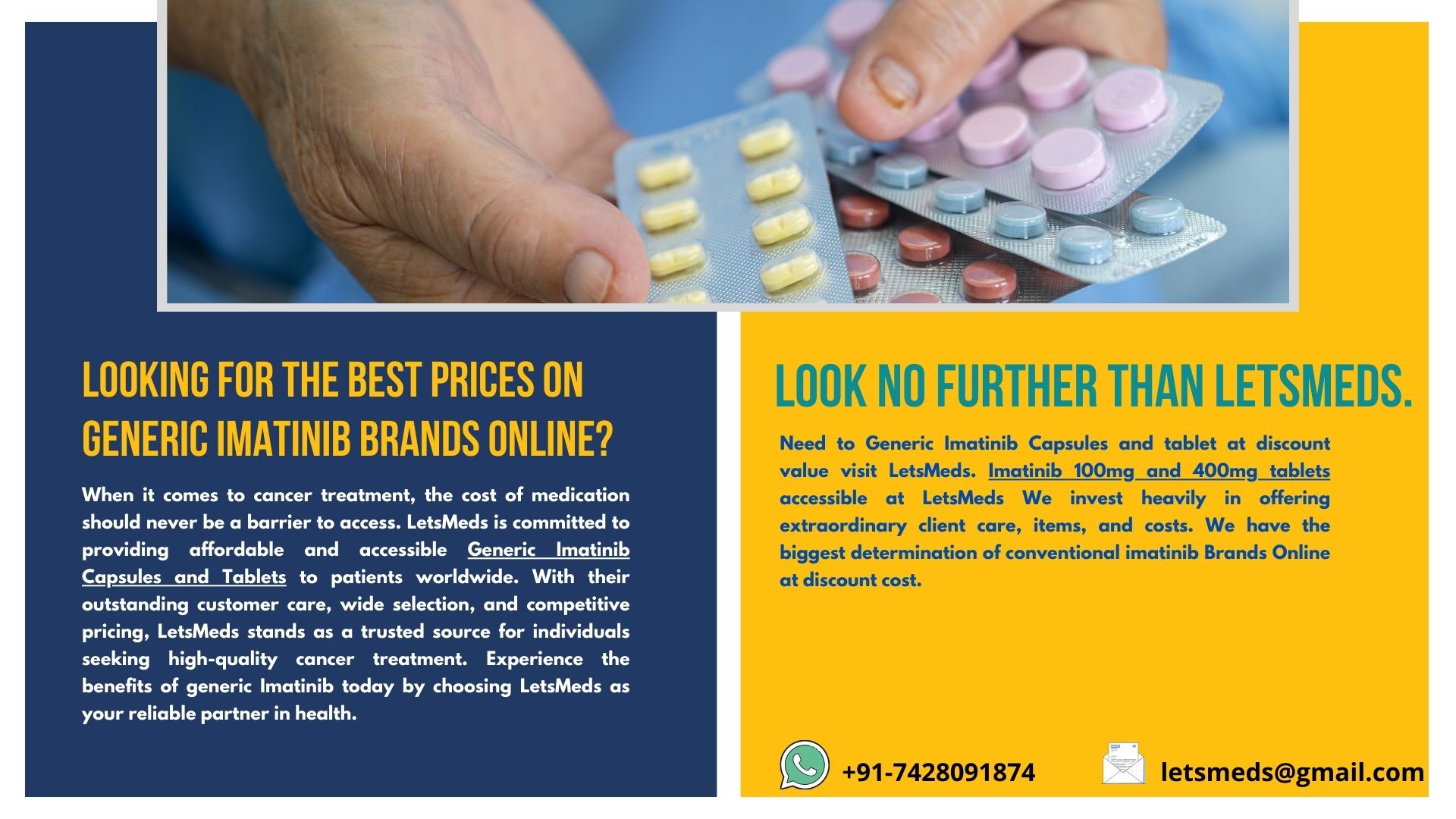 Discover Affordable Generic Imatinib Tablets at LetsMeds รูปที่ 1
