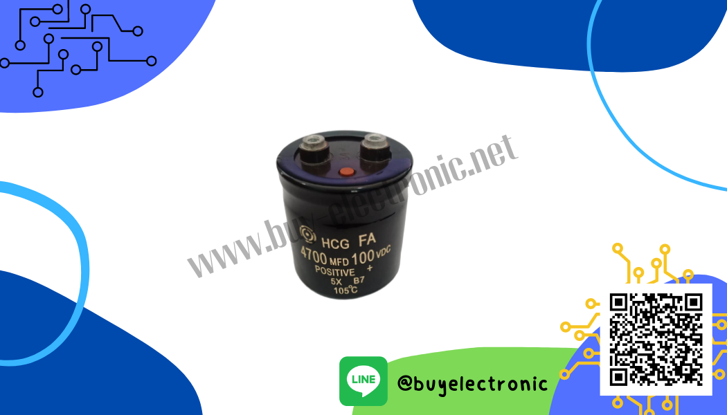 อุปกรณ์อิเล็กทรอนิกส์ 4700MFD-100VDC รูปที่ 1