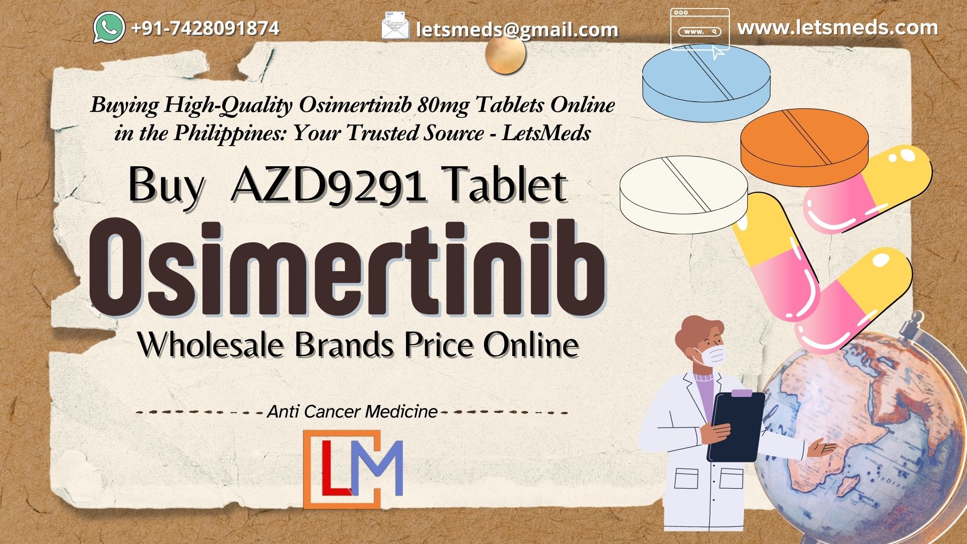 Buy Osimertinib 80mg Tablet AZD9291 Price Online  รูปที่ 1