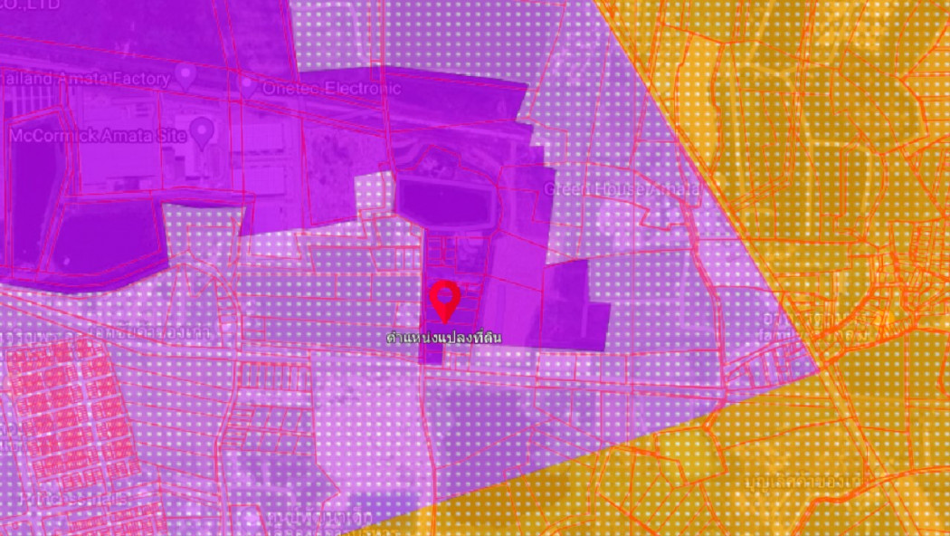 ขาย ที่ดิน ถูกที่สุดในย่านนี้ ME343 EEC สีม่วง ทำเลดี รูปแปลงสวย มาบโป่ง พานทอง ชลบุรี . 7 ไร่ 2 งาน 56 ตร.วา  ติดถนน 2ด้าน ใกล้อมตะเฟส 10 รูปที่ 1