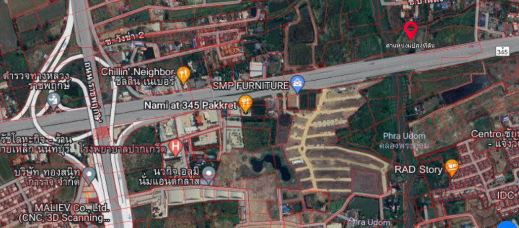 ขาย ที่ดิน ถนน 345 . 5 ไร่ 2 งาน 37 ตร.วา ติดคลองพระอุดม รูปที่ 5
