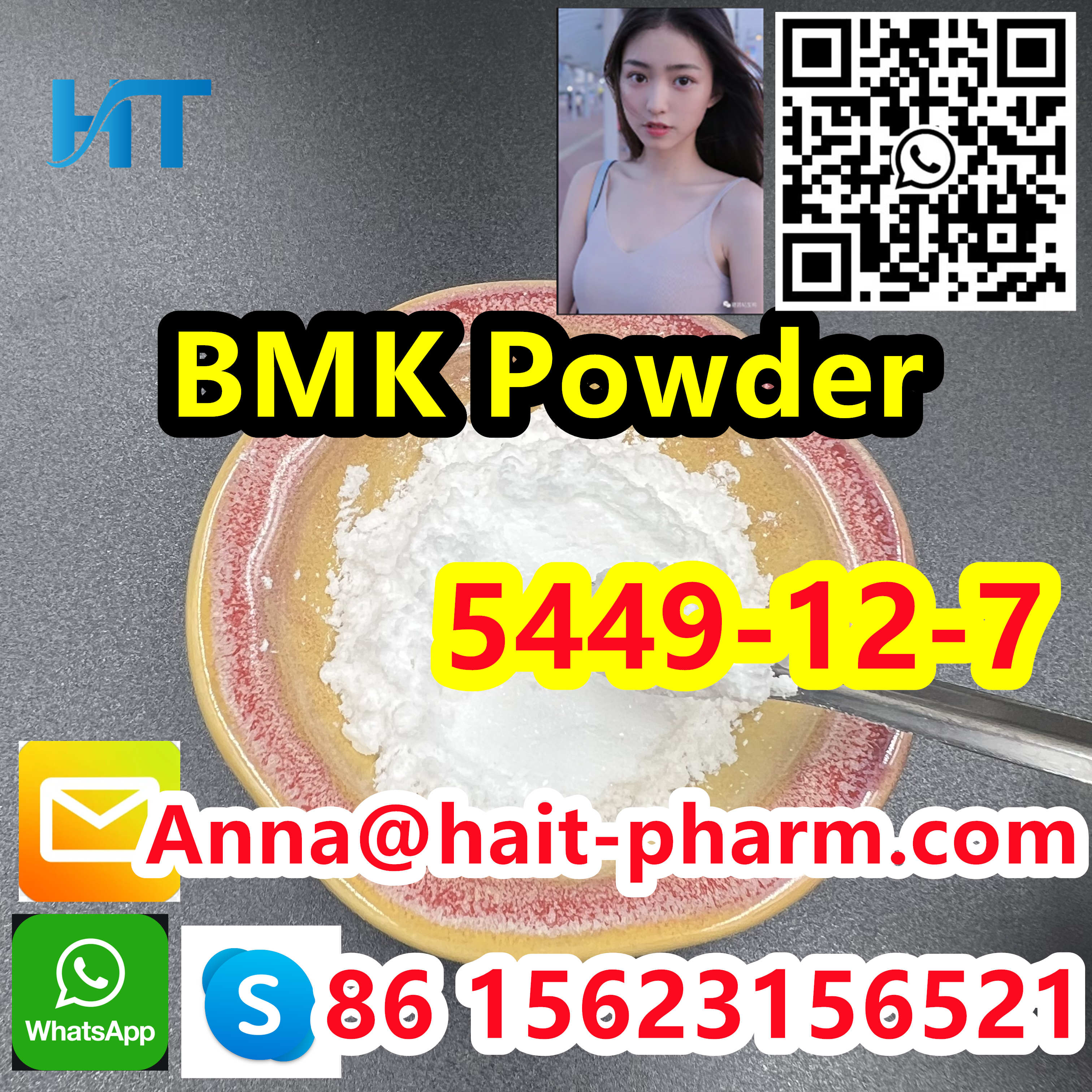 Hot sale and Safe Delivry BMK powder CAS:5449-12-7 Best price! BmK Glycidic，Contact us! รูปที่ 4