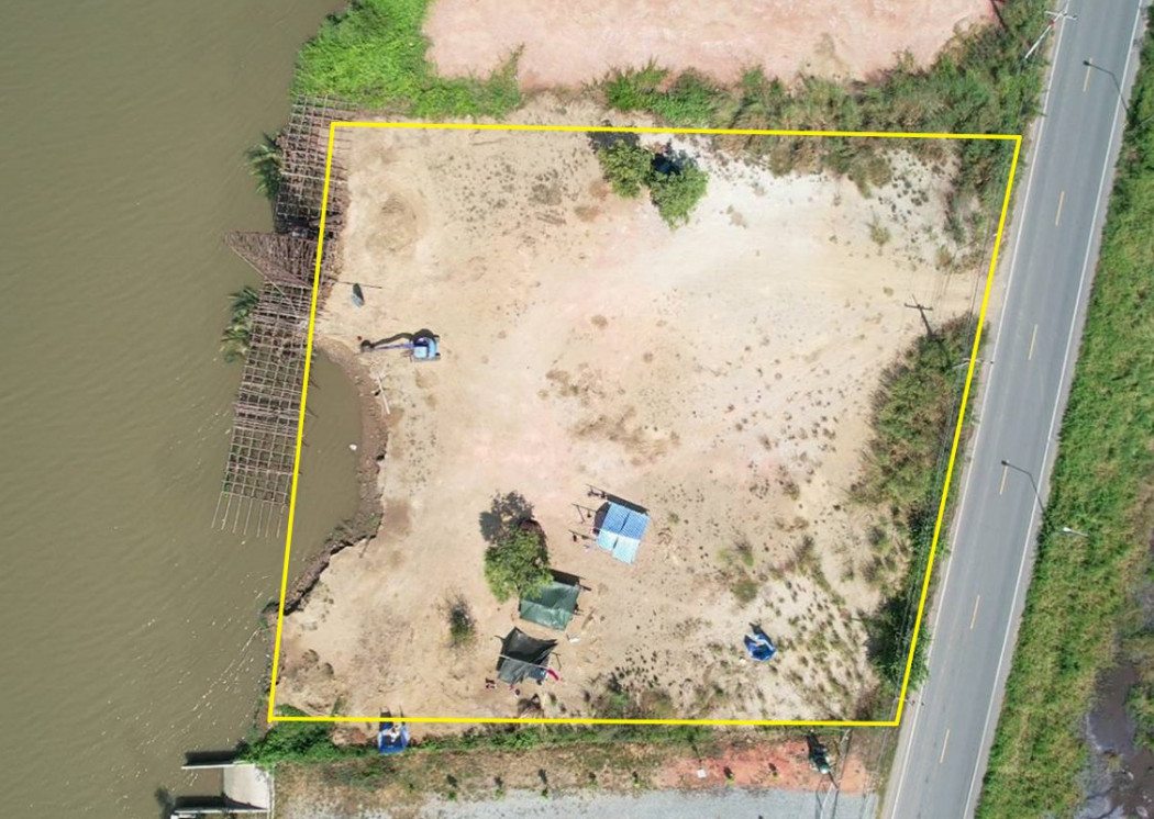 ขายที่ดินติดแม่น้ำบางปะกง 2 ไร่ บ้านโพธิ์ วิวสวย 180 องศาบรรยากาศดีสุดพรีเมี่ยม ติดถนนลาดยาง ถมแล้วพร้อมแนวเขื่อนกันน้ำ จ.ฉะเชิงเทรา รูปที่ 4