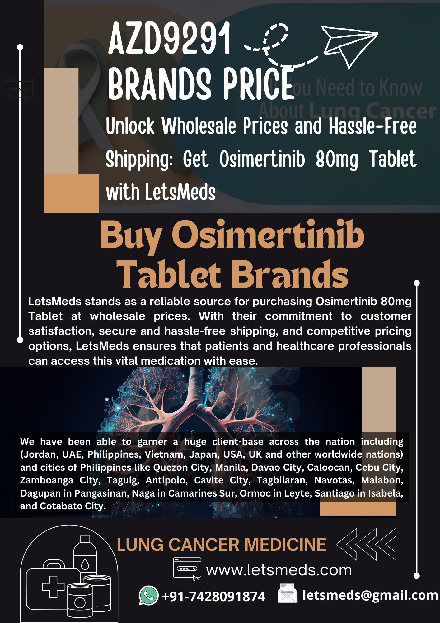 Choose LetsMeds Where Quality Meets Convenience in Purchasing AZD9291 Generic Osimertinib Brands! รูปที่ 1