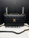 พร้อมส่ง รุ่นใหม่ล่าสุด กระเป๋าสะพาย Chanel หนังแท้ทั้งใบ หนังสวยฟูแน่นเต็มทุกช่อง มีสายสะพายโซ่