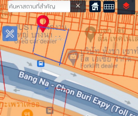 ขายที่ดิน 1-0-31.5ไร่ ติดถนนบางนา-ตราด กม6.5  ใกล้เมกาบางนา ตรงข้ามบางนาทาวเวอร์ รูปที่ 1