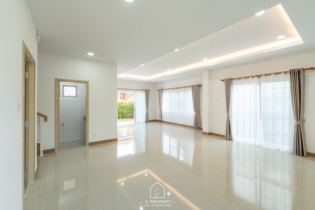 ขาย บ้านเดี่ยว สภาพใหม่ ฟรีผ้าม่าน ฟรีแอร์ แกรนด์ ล้านนา เมอริเดียน 180 ตรม. 56.8 ตร.วา ทำเลดี ติดถนนหลัก ถนนเชียงใหม่-สันกำแพงสายใหม่ รูปที่ 9