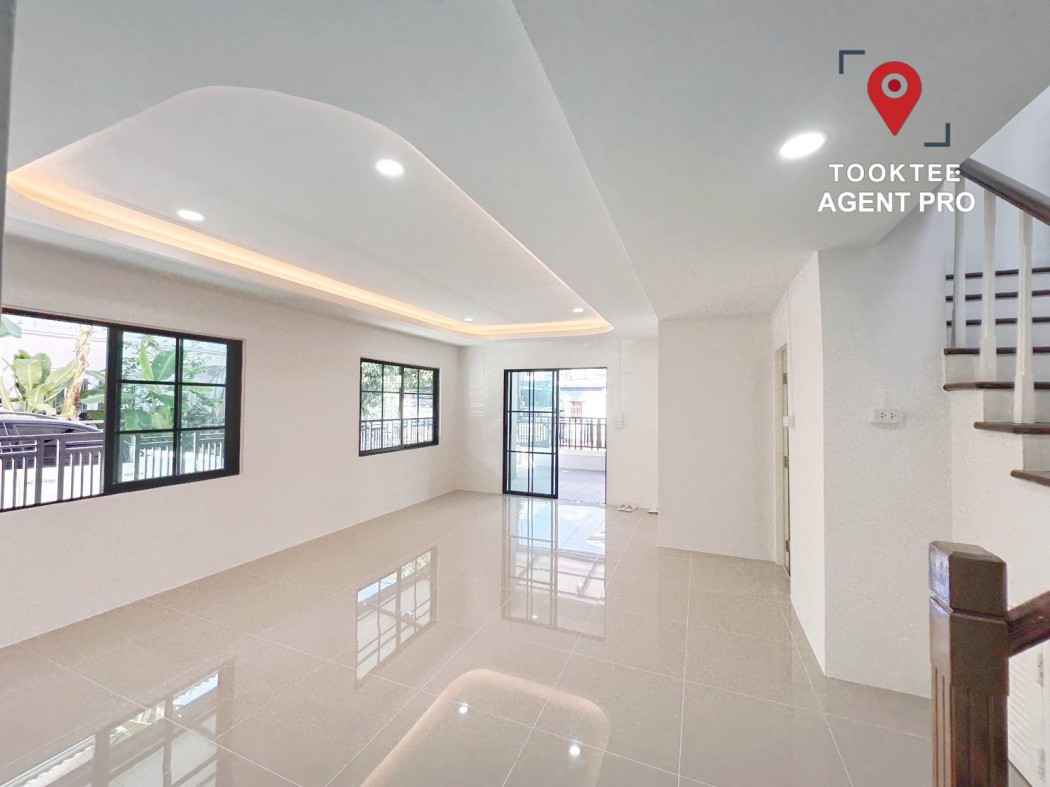 ขาย ทาวน์โฮม รีโนเวทใหม่ พร้อมอยู่ บ้านพฤกษา 12-1 รังสิต คลอง 3 90 ตรม. 23.9 ตร.วา หลังมุม ราคาต่อรองได้ รูปที่ 2
