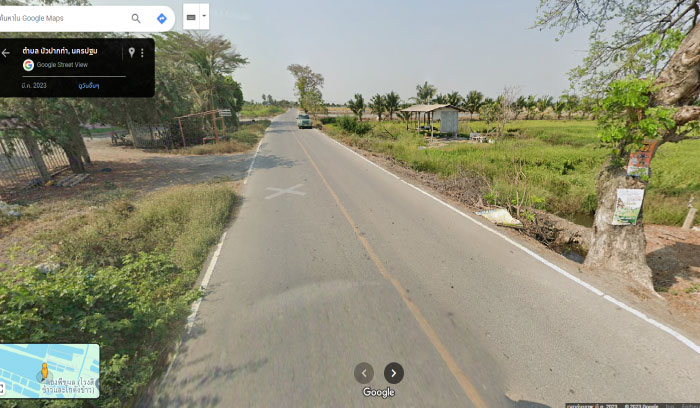 ที่ดินสวยขายถูก ที่ดินติดคลอง แปลงสวย 15 ไร่ ถนน3422 อ.บางเลน จ.นครปฐม รูปที่ 2