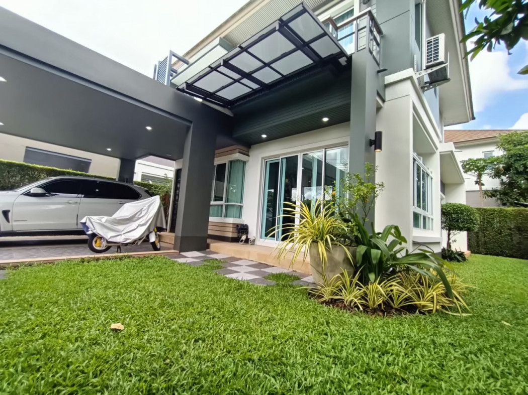 ขาย บ้านเดี่ยว Fully furnished  ชวนชื่น แกรนด์ ราชพฤกษ์ พระราม5 186 ตรม. 60.7 ตร.วา หน้าบ้านวิวสวน รูปที่ 2