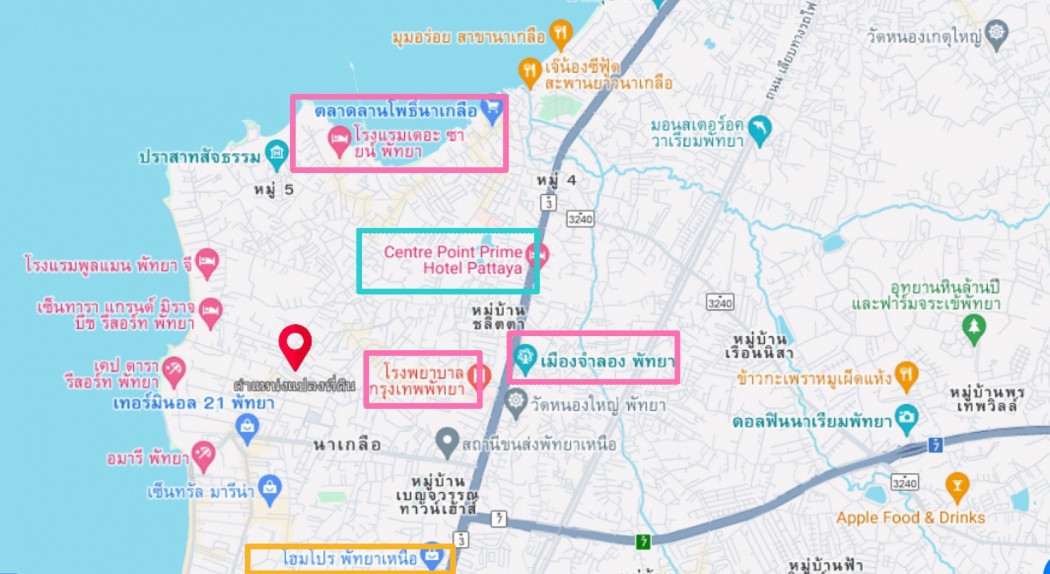 ขาย ที่ดิน ซอยนาเกลือ 106 ตร.วา กว้าง 18 เมตร x ลึก 23 เมตร รูปที่ 4
