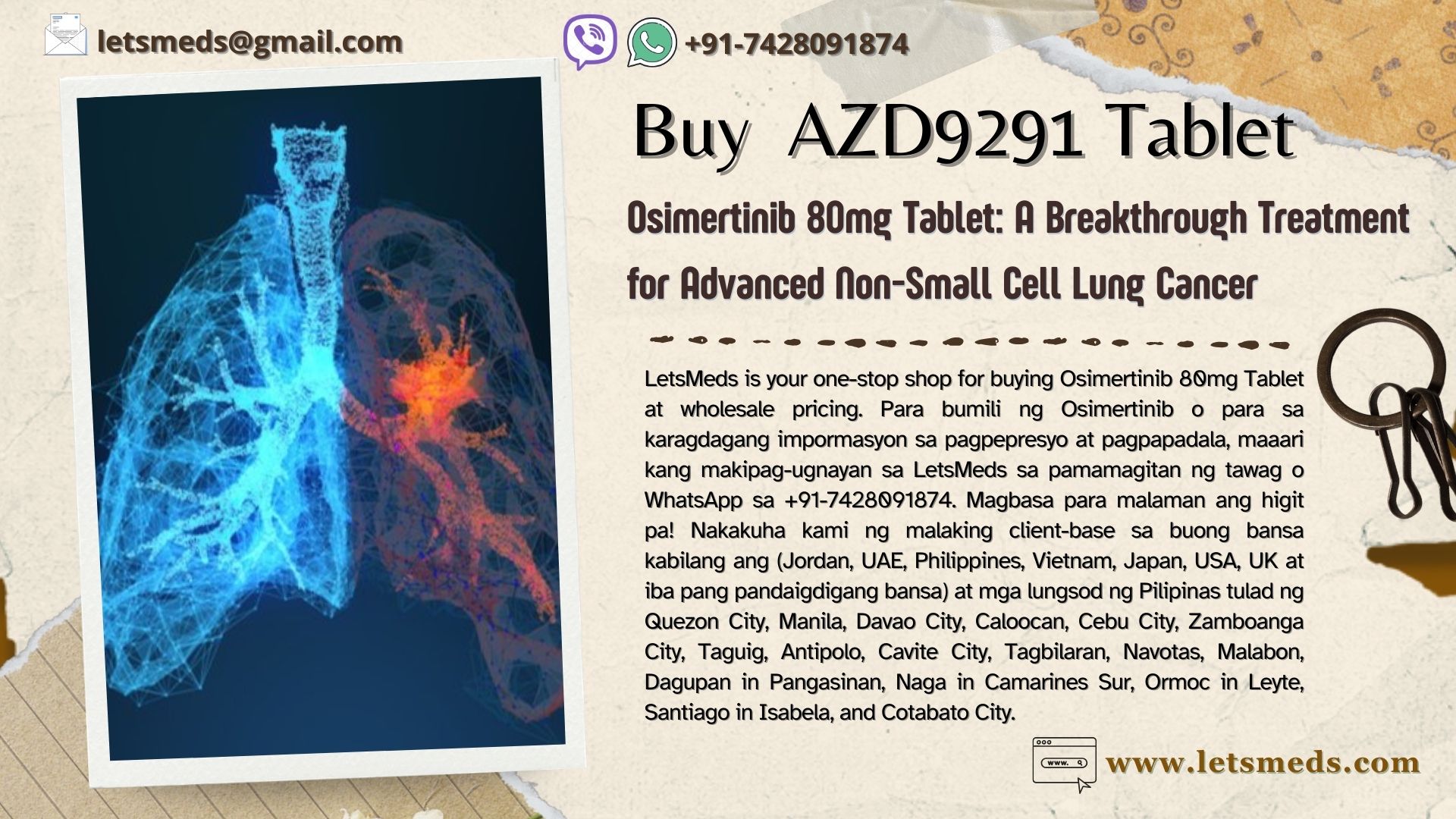Buy AZD9291 Wholesale Online Philippines รูปที่ 1