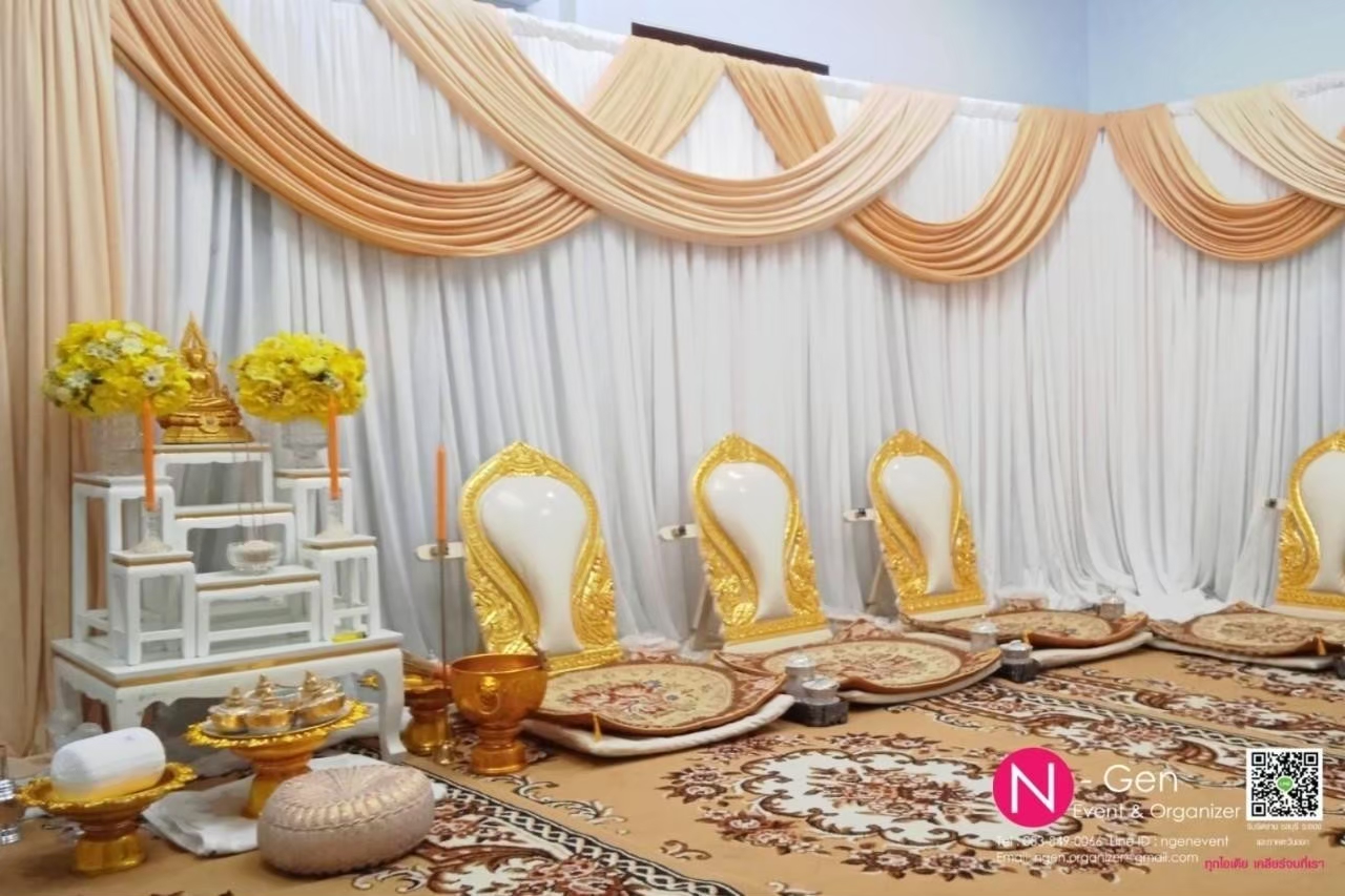 รับจัดพิธีสงฆ์ งานทำบุญ ทำบุญเลี้ยงพระ ทำบุญขึ้นบ้านใหม่ ทำบุญเปิดบริษัท เช่าอุปกรณ์พิธีสงฆ์ ชลบุรี  พัทยา ระยอง รูปที่ 4