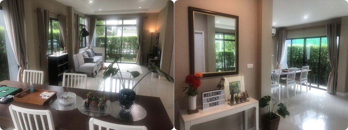 เจ้าของให้เช่าเอง บ้านเดี่ยวใหม่ 2 ชั้นให้เช่า โครงการ H-Cape Serene สุขาภิบาล 2 รูปที่ 3