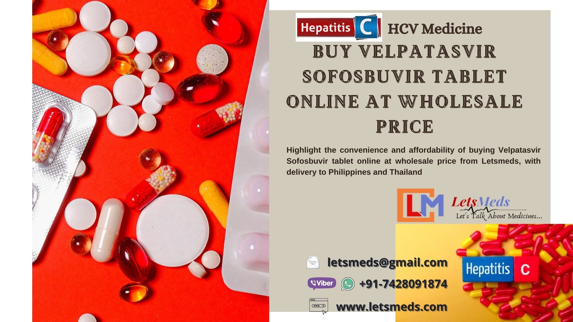 Generic Velpatasvir 100mg Sofosbuvir 400mg Tablet  รูปที่ 4