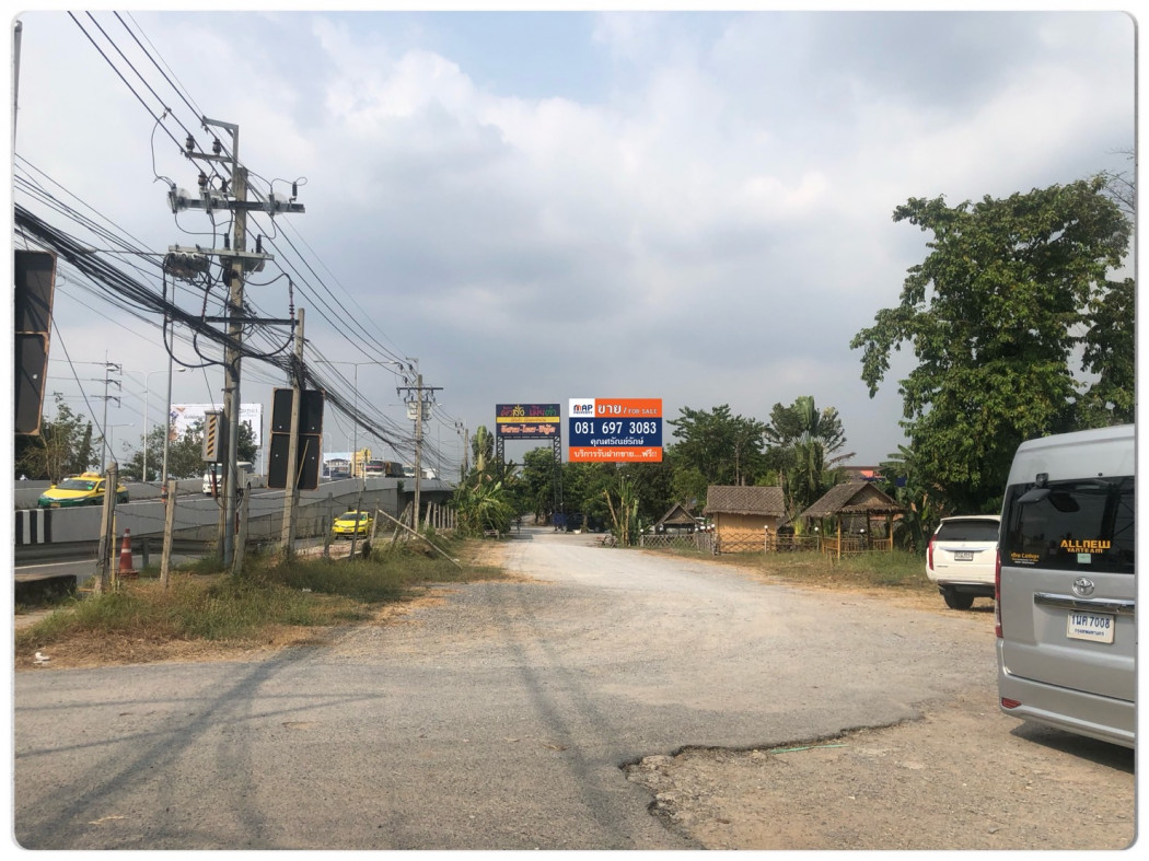 ขาย ที่ดิน แปลงสวยรูปสี่เหลี่ยมผืนผ้า  - 1 ไร่ 3 งาน 48 ตร.วา ด้านหน้าติดถนนราชพฤกษ์กว้าง 62 เมตร ลึก 54 เมตร รูปที่ 3