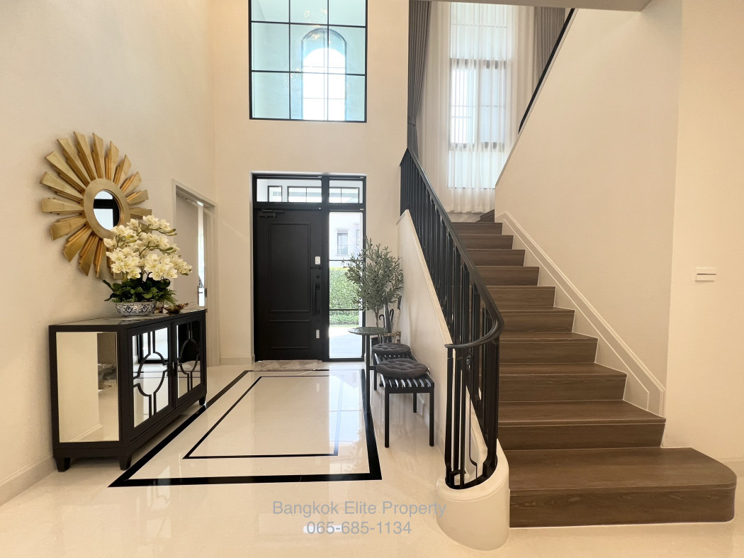 ให้เช่าบ้าน Luxury นันทวัน พระราม9 กรุงเทพกรีฑาตัดใหม่ บ้านใหม่ 4 นอน ใกล้ Clubhouse รูปที่ 3