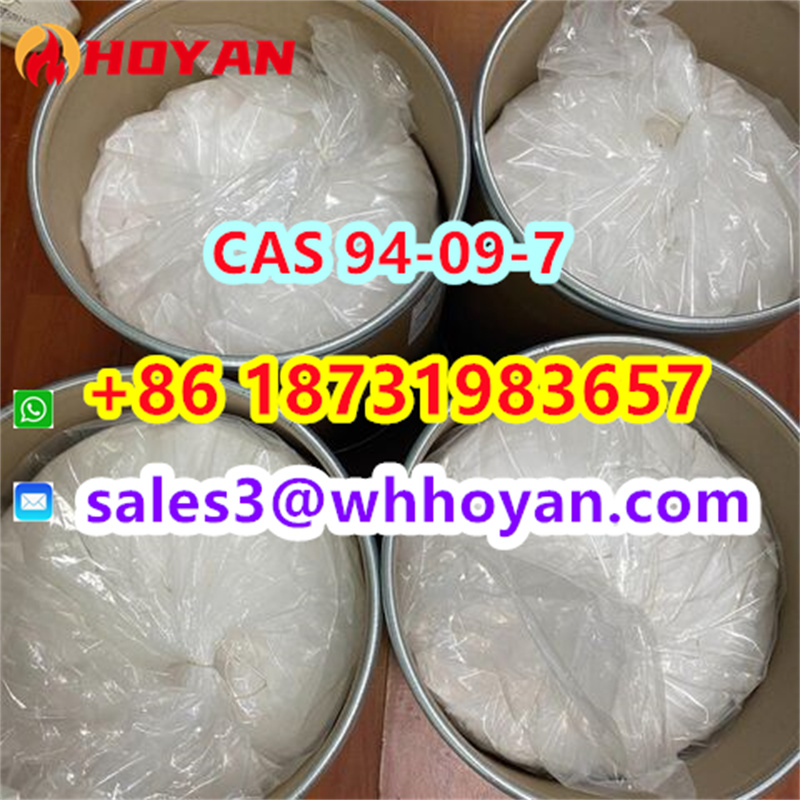 CAS 94-09-7 Benzocaine white powder high purity รูปที่ 1
