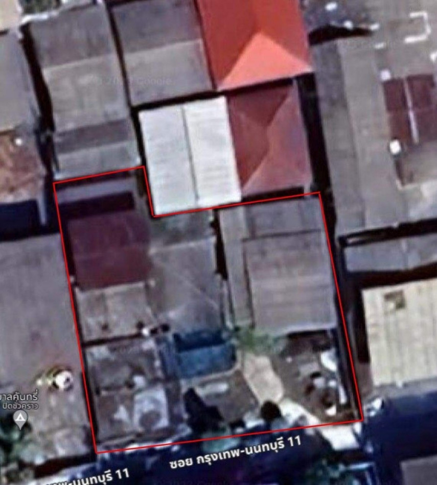 ขาย ที่ดิน ใกล้รถไฟฟ้าสายสีม่วง 145 ตร.ว อยู่ในซอยกรุงเทพ-นนทบุรี 11 เข้าไป ประมาณ 200 เมตร ID-13598 รูปที่ 1