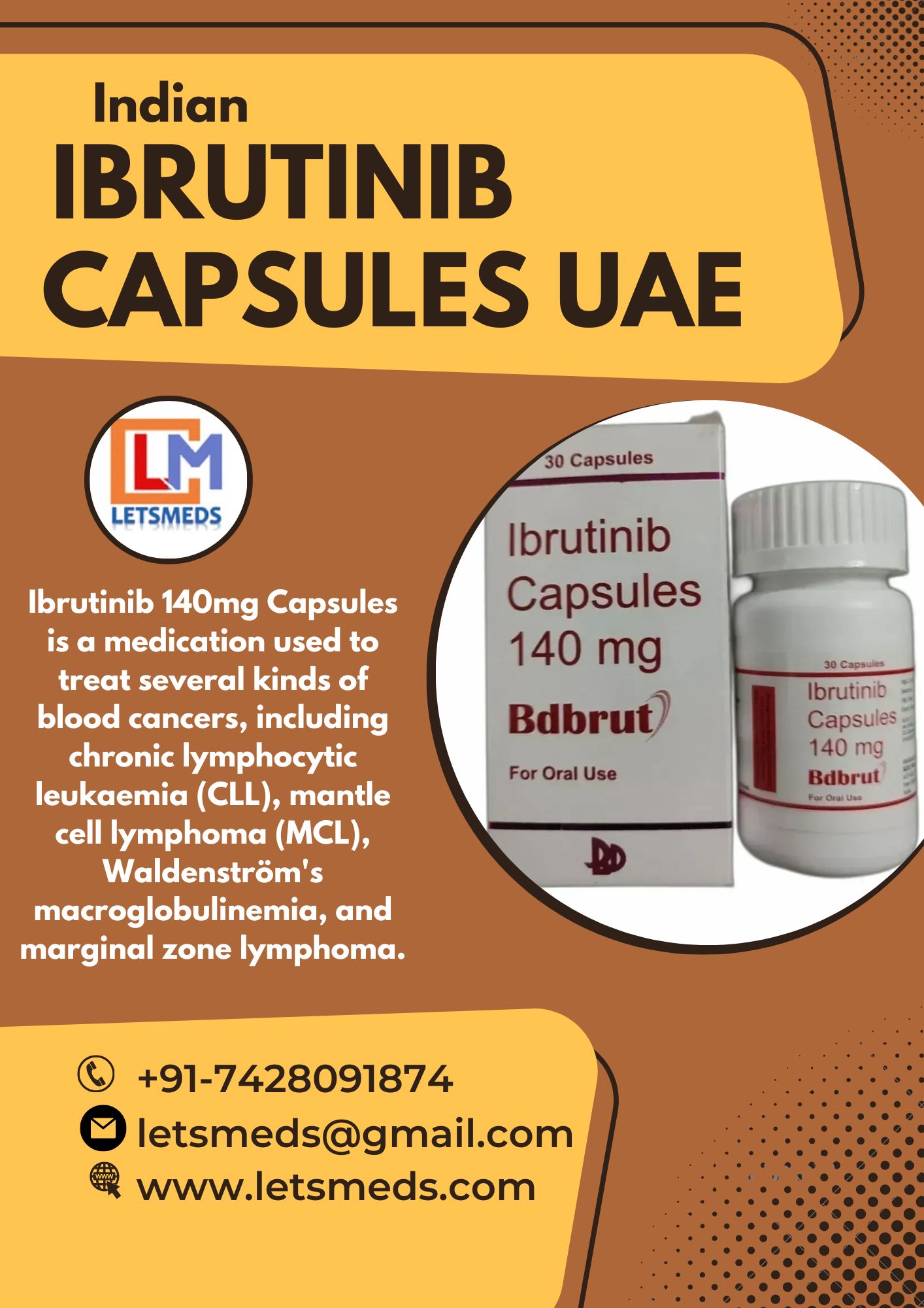 Purchase Ibrutinib Capsules Online Cost Thailand, Dubai, USA, China รูปที่ 1