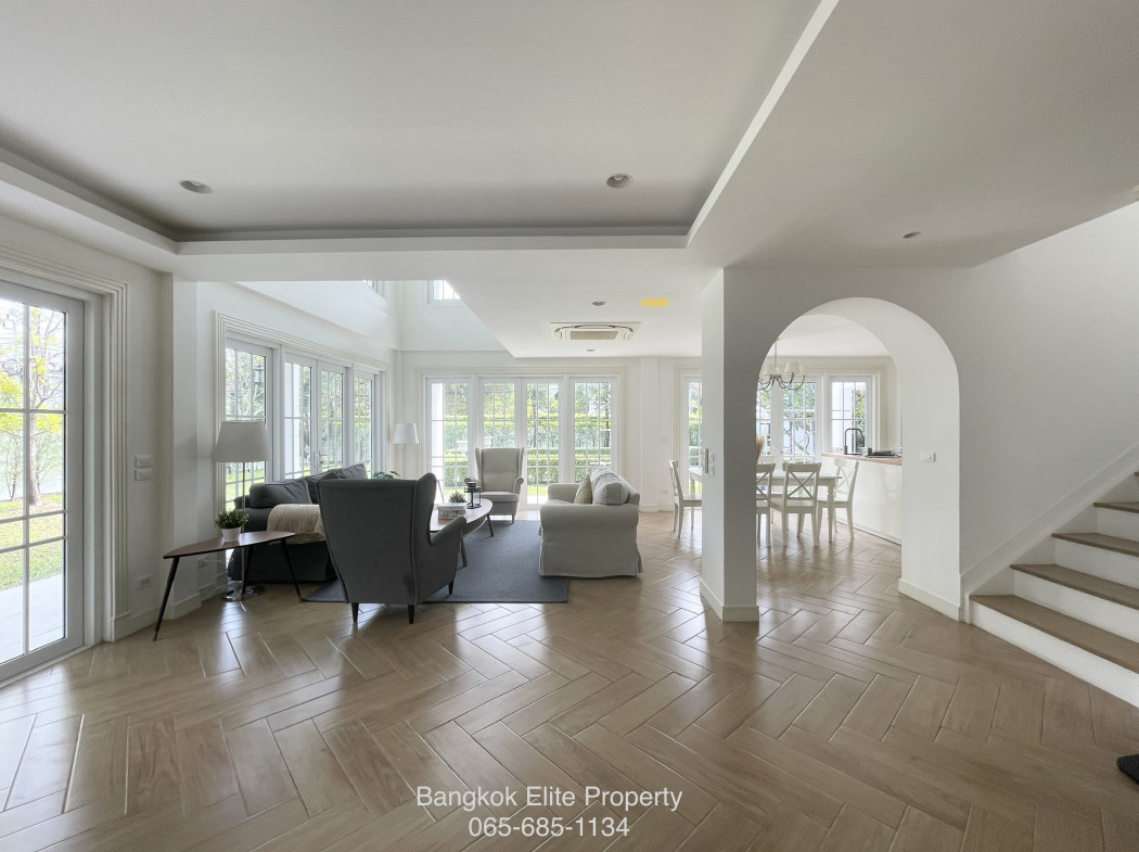 ให้เช่า บ้านเดี่ยว ปัญญา พัฒนาการ 30 สวนขนาดใหญ่ 4 ห้องนอน แปลงมุม ใกล้ Club house รูปที่ 4