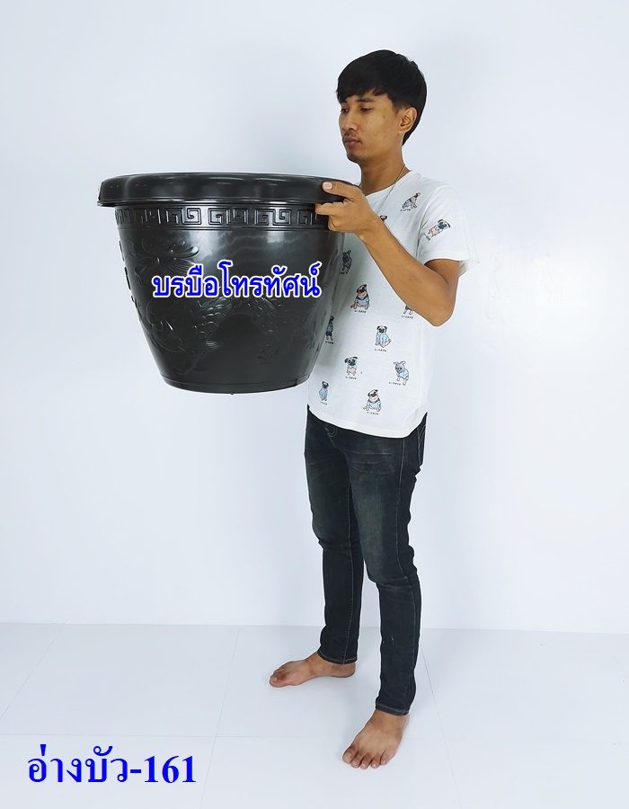 กระถางต้นไม้ อ่างมังกรปลูกดอกบัวขนาดใหญ่ อ่างบัวพลาสติก-. รูปที่ 3