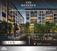 ว่างให้เช่าห้องนอนใหญ่ ตกแต่งสวยพร้อมย้ายเข้าอยู่  THE RESERVE 61 HIDEAWAY