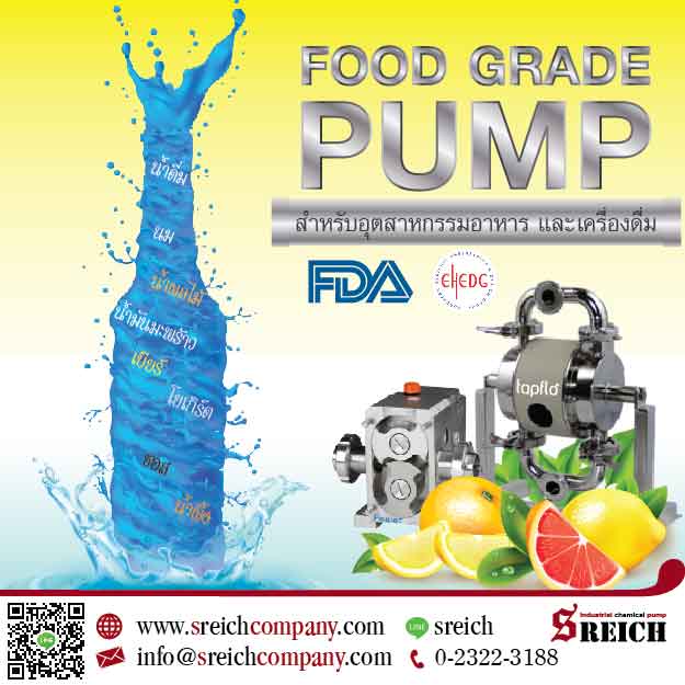 Food grade Diaphragm Pump ปั๊มเพื่อกระบวนการผลิตอาหารและเครื่องดื่ม รูปที่ 1