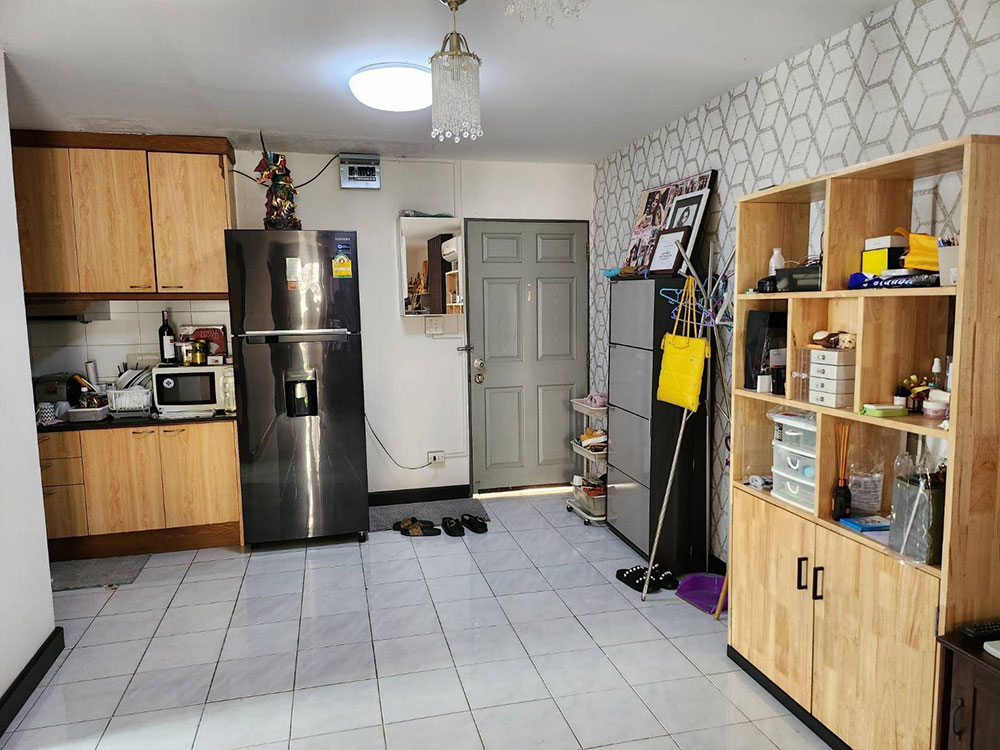 ขาย คอนโดบ้านสวนนพเก้า ชั้น2 ห้องหัวมุม พร้อมเฟอร์นิเจอร์ฟรี สนใจโทร 089 639 9563 รูปที่ 4
