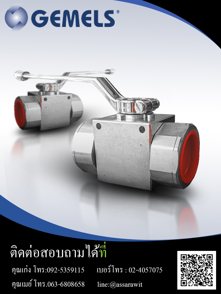 บอลวาล์ว2ทาง (2-way Ball valves) GEMELS GE2 series รูปที่ 1