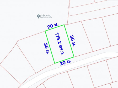 ขาย ที่ดิน สาริน ซิตี้ ต่ำกว่าราคาประเมิน 175.2 ตร.วา ทิศใต้ ที่ดินเพื่อสร้างที่อยู่อาศัยในหมู่บ้านโซนพระราม2 รูปที่ 4
