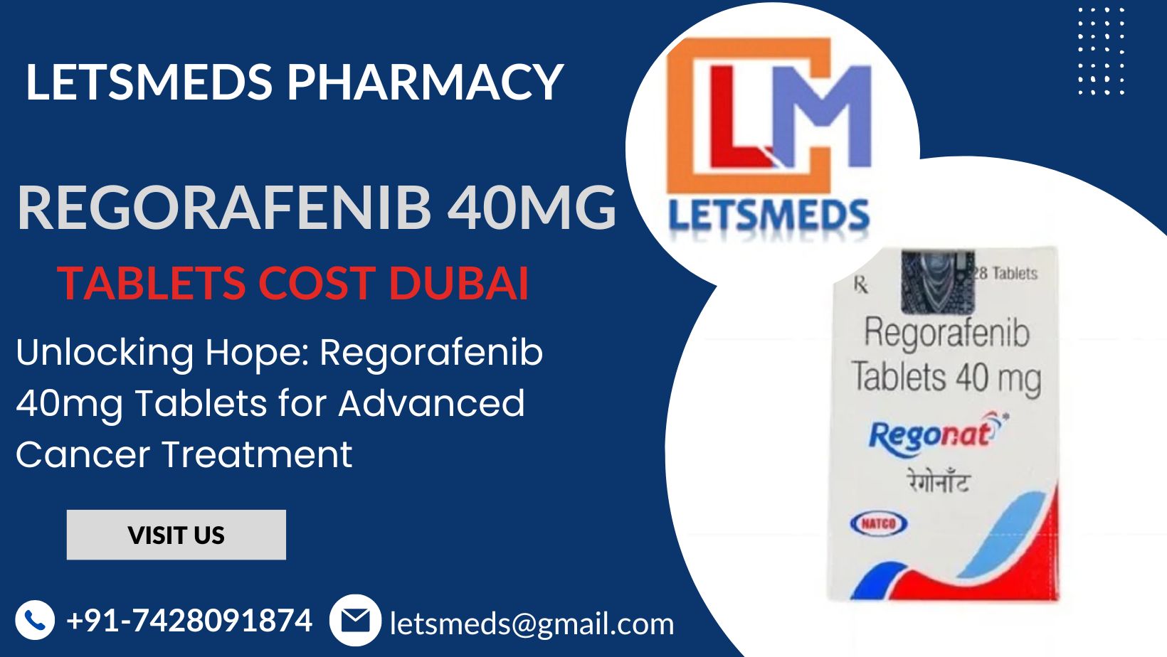 Indian Regorafenib 40mg Tablets Lowest Cost Philippines, Dubai, USA รูปที่ 1