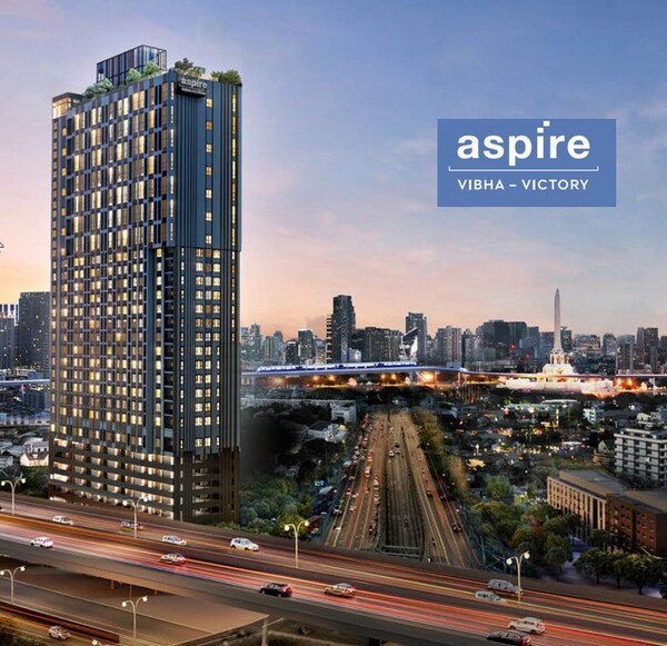 ถูกสุดในรอบ VVIP ห้อง ขายดาวน์ 262,474 บาท (รวมผ่อนล่วงหน้า 12 เดือน) ASPIRE Vibha-Victory (แอสปาย วิภา-วิคตอรี่) คอนโด ห้องชั้น 9  รูปที่ 1