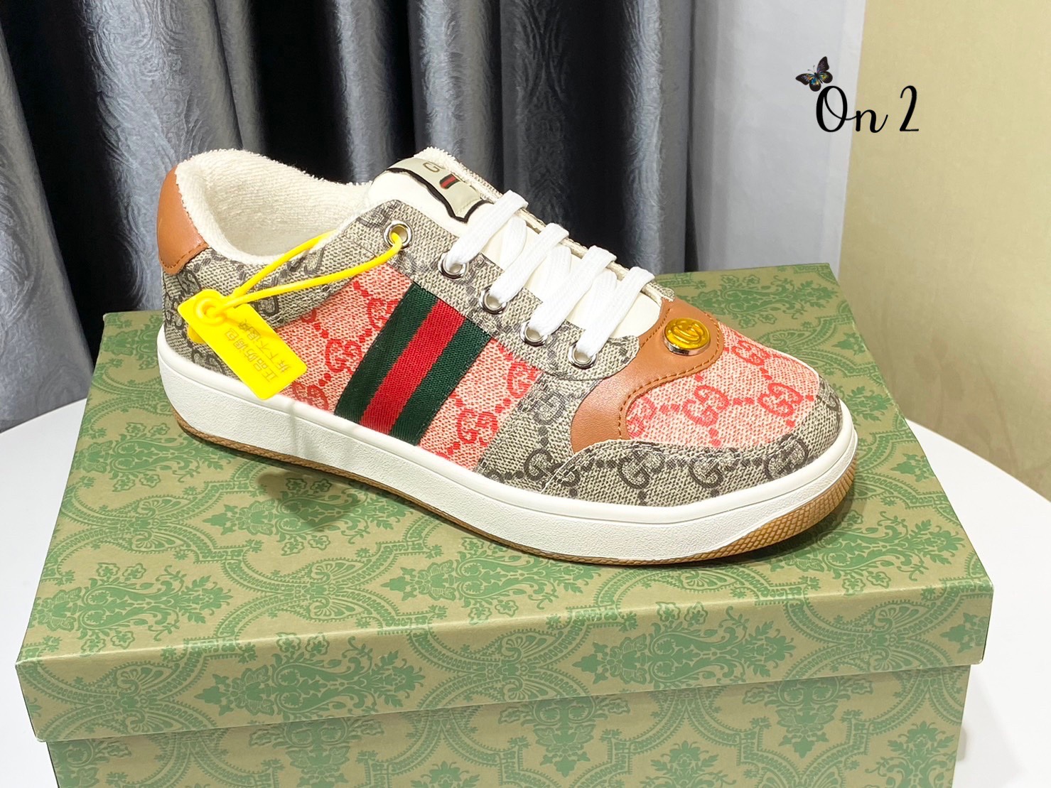 GUCCI Sneakers รองเท้าผ้าใบรุ่น  Gg Multicolor  รูปที่ 5