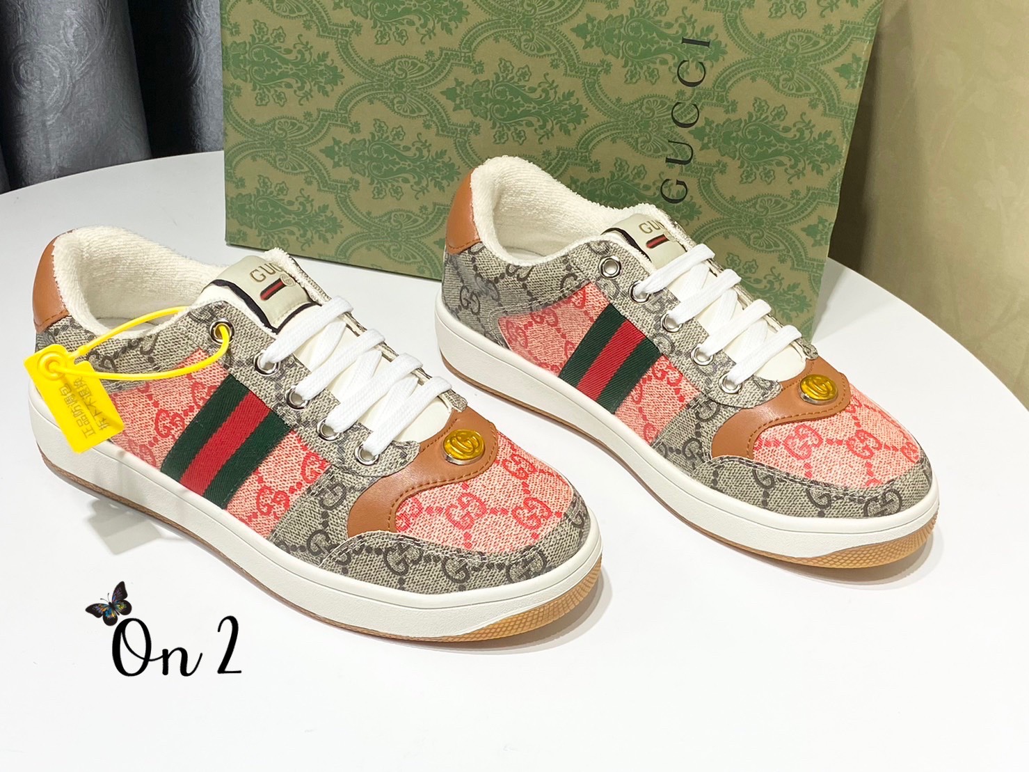 GUCCI Sneakers รองเท้าผ้าใบรุ่น  Gg Multicolor  รูปที่ 4