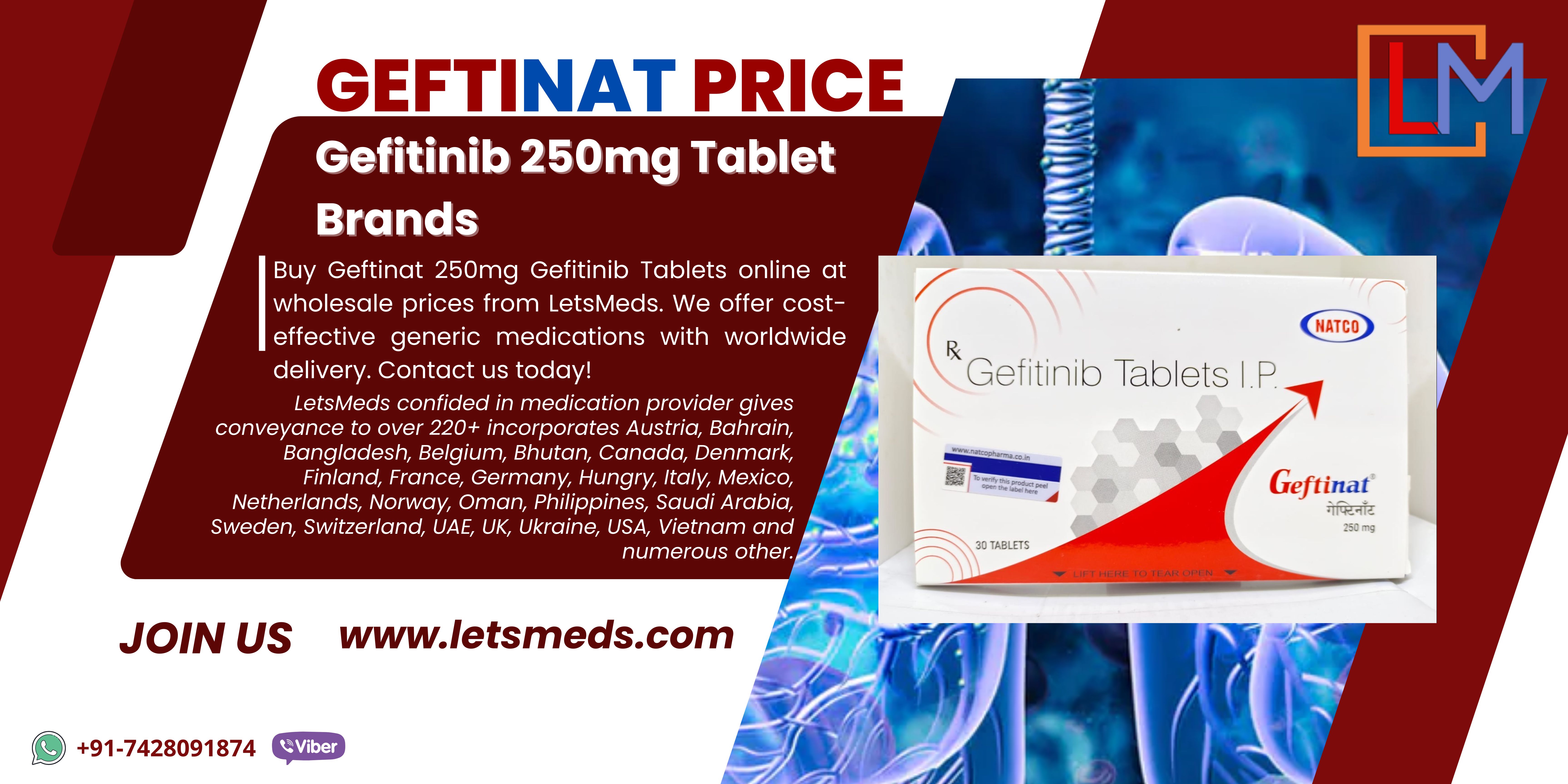 Generic Gefitinib 250mg Tablet at Wholesale Price รูปที่ 1