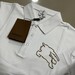 รูปย่อ New Burberry Check EKD Polo Shirt   ขาว   รูปที่4