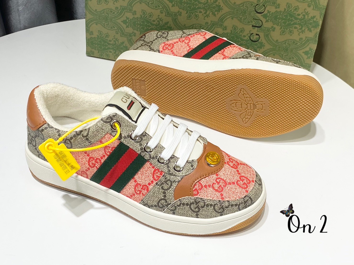 GUCCI Sneakers รองเท้าผ้าใบรุ่น  Gg Multicolor  รูปที่ 3