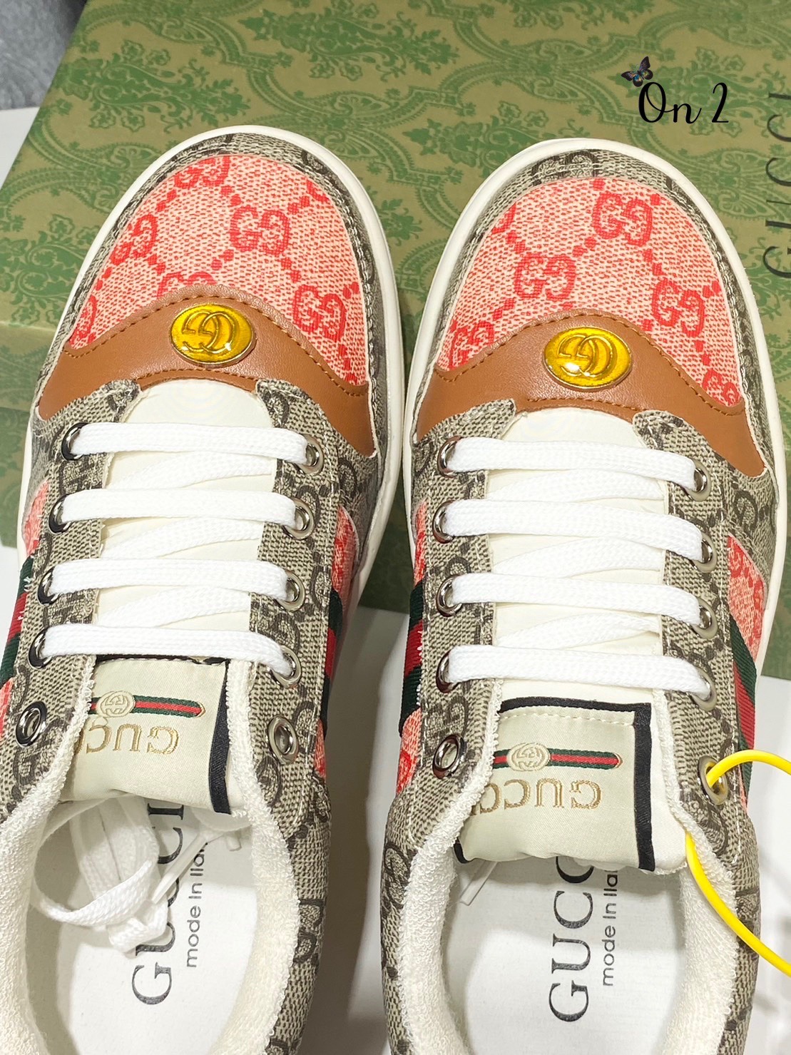 GUCCI Sneakers รองเท้าผ้าใบรุ่น  Gg Multicolor  รูปที่ 2