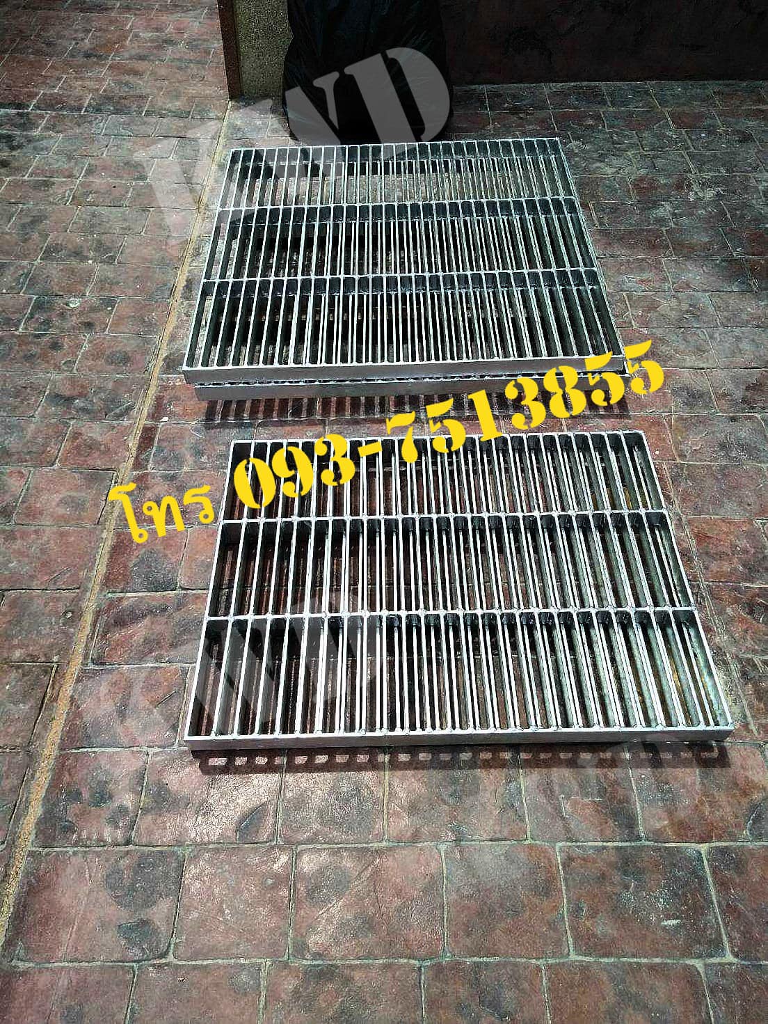 Grating Steel Gutter รางระบายน้ำ ตะแกรงเหล็ก ฝาบ่อพัก ตะแกรงรางน้ำ พร้อมชุบกันสนิม รูปที่ 1