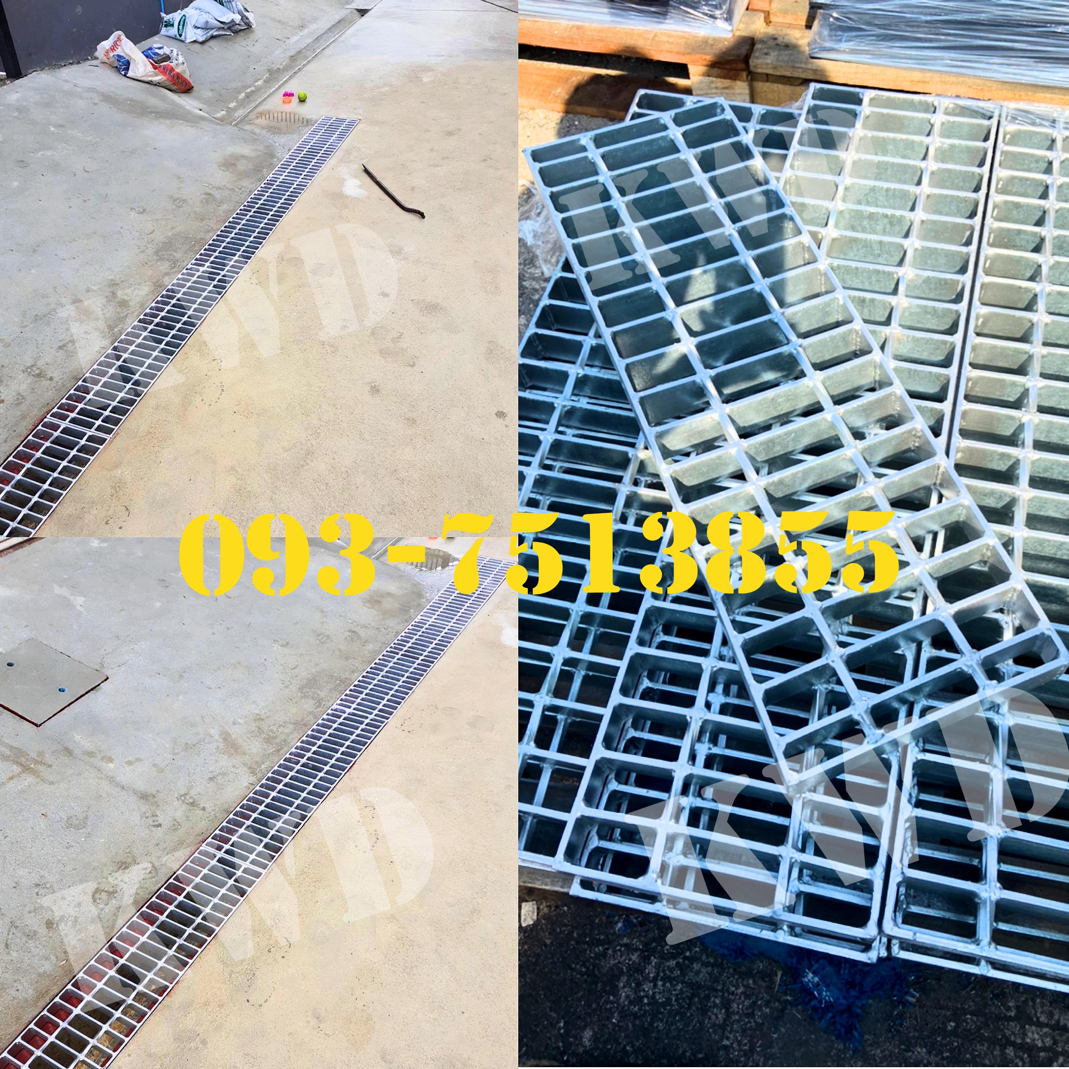 Grating Steel Gutter รางระบายน้ำ ตะแกรงเหล็ก ฝาบ่อพัก ตะแกรงรางน้ำ พร้อมชุบกันสนิม รูปที่ 1