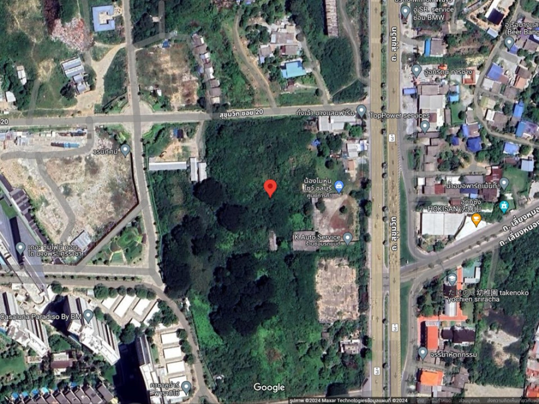 ขาย ที่ดิน ใกล้ทะเล บางพระ ศรีราชา ติดถ.สุขุมวิท ปากซอย 20 ขนาด 26 ไร่ 1 งาน 76.5 ตร.วา เหมาะลงทุนคอนโดใกล้ทะเล รูปที่ 3